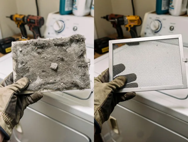 Professional lint trap cleaning by Lakeland Village Dryer Vent Cleaning in Lakeland Village