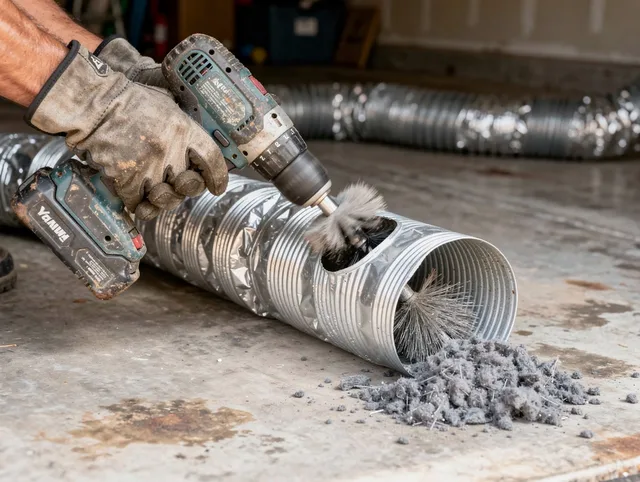 Professional duct cleaning by Lakeland Village Dryer Vent Cleaning in Lakeland Village