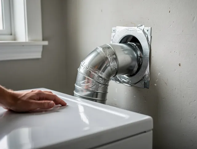 Lakeland Village Dryer Vent Cleaning expert performing professional dryer vent repair and installation in Lakeland Village